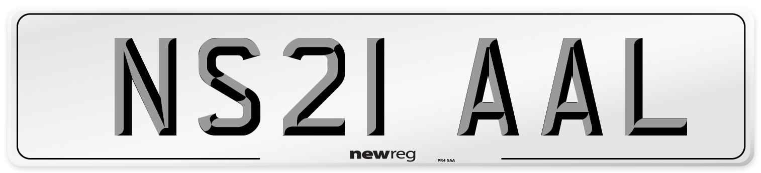 NS21 AAL Number Plate from New Reg